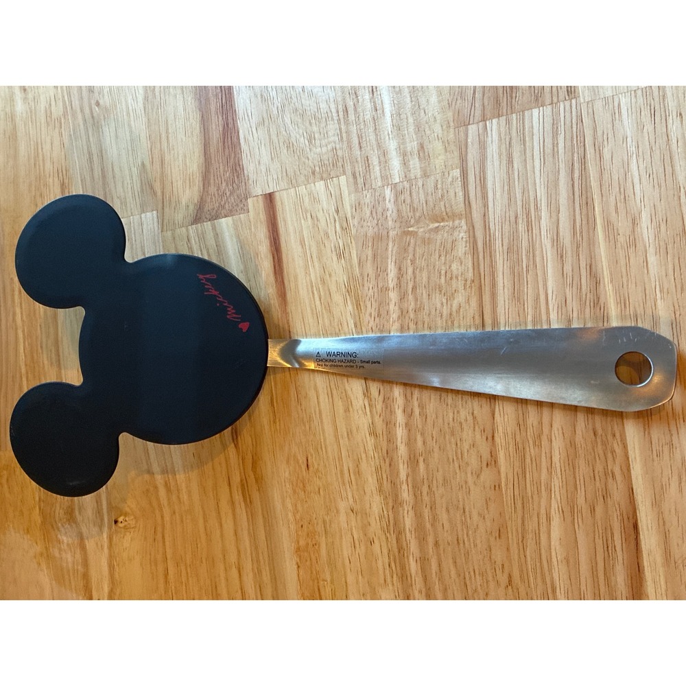 Disney Mickey Mouse Silhouette Spatula The Big One Black‎ Stainless Steel Handle